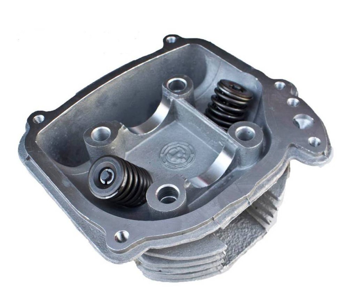 Cilinderkop GY6 50cc 69mm kleppen met SLS (lange kleppen)