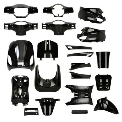 Kappenset Zwart RSO Sense/Vx50 (S)/Riva (S)/Vespa-look (s)